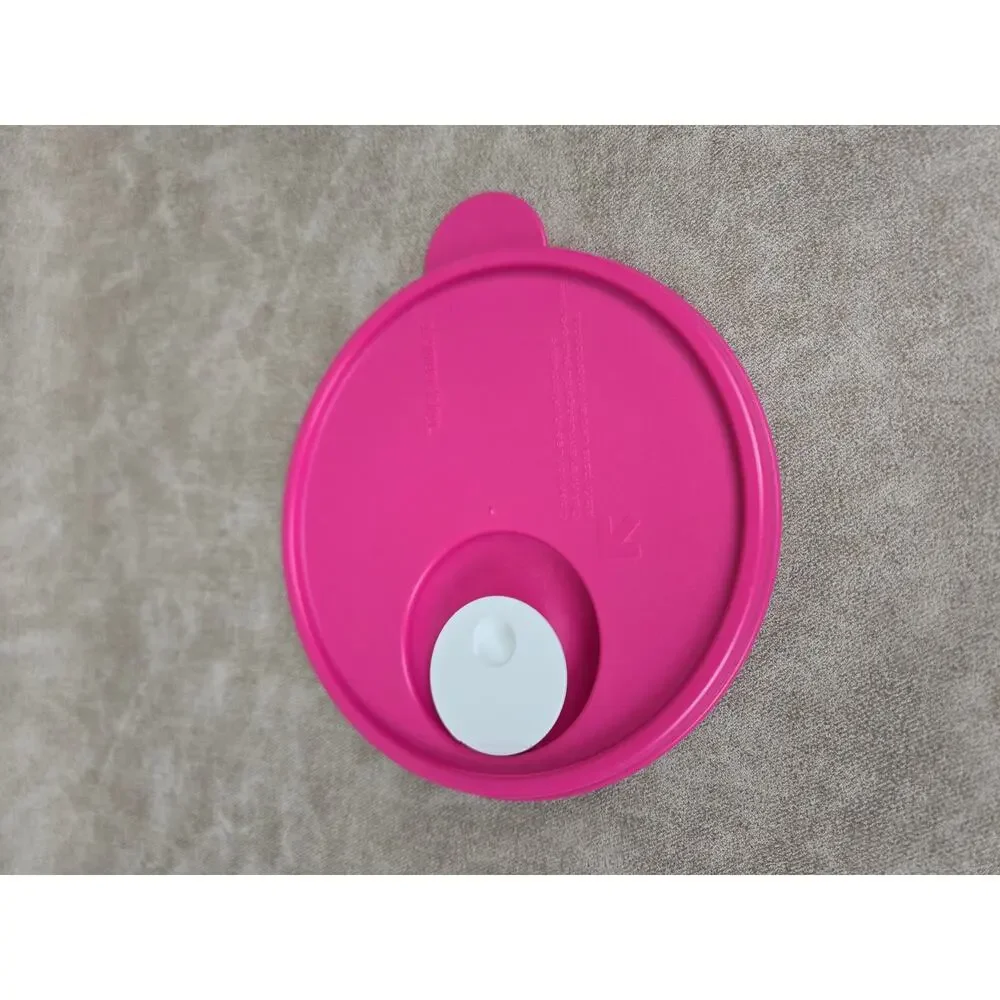 2 Pink Tupperware CrystalWave Seals ~ Lids # 2